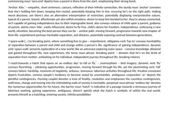 Mother, Any Distance - Simon Armitage key quotes analysis