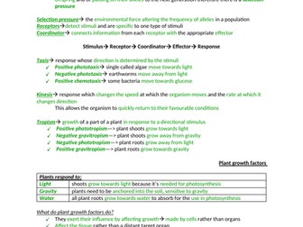 AQA Biology section 6 notes