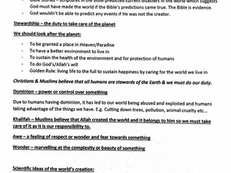 RE Theme B: Religion and Life AQA