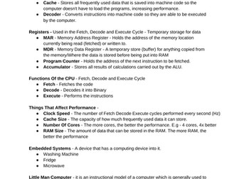 GCSE Computer Science Revision Notes (OCR)