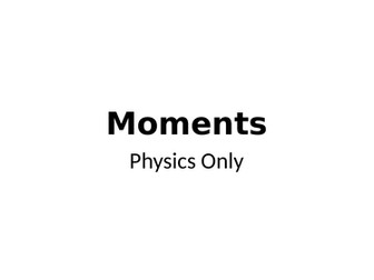 AQA 9-1 Moments (physics only)