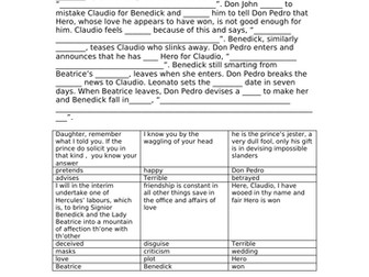 Much Ado About Nothing SOW