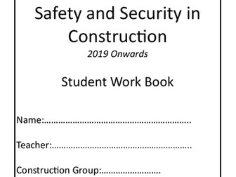 WJEC Safety & Security in Vocational Construction UNIT 1 Student Work Booklet
