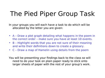 Pied Piper of Hamelin task
