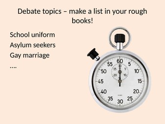 Debate lesson on benefits/disadvantages of overseas holidays
