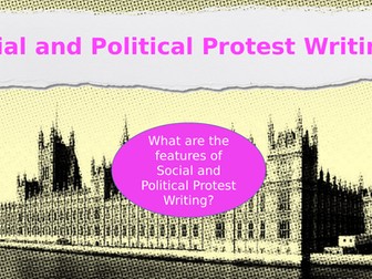 AQA KS5 English Lit - short introduction to Social and Political Protest Writing