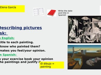 Picasso and Dali KS3 Photocard