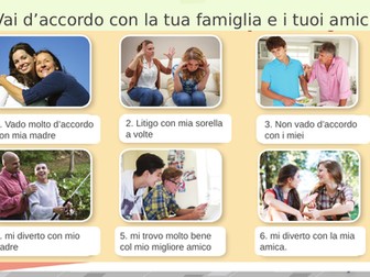 Personal description and relationships Italian
