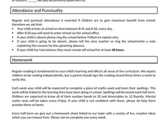 Welcome Letter for Parents