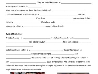 AQA A Level PE - Confidence