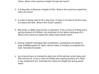 Energy Multi-Step Calculations