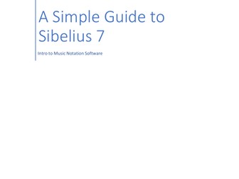 Simple Sibelius Guide (Sibelius 7+)