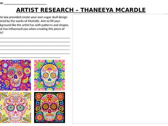 Cover work - Day of the Dead artist research