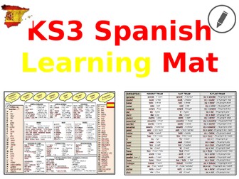 Spanish KS3: Learning Mat