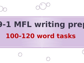 GCSE Spanish 9-1 writing tasks ppt