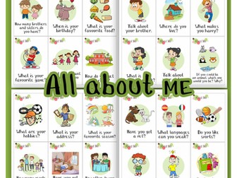 All About Me Activities