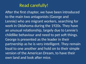 Of Mice and Men - Symbolism