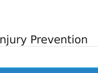 GCSE PE Injury Prevention