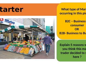 BTEC Tech Award B2B/B2B