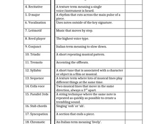 Defying Gravity Keywords