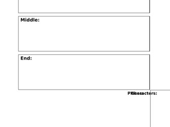 Story Writing Scaffold