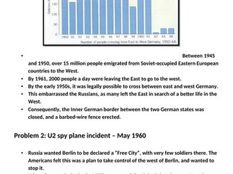 GCSE History - Why was the Berlin Wall build in 1961?
