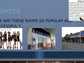 BTEC First Unit 6 Introducing Retail Business