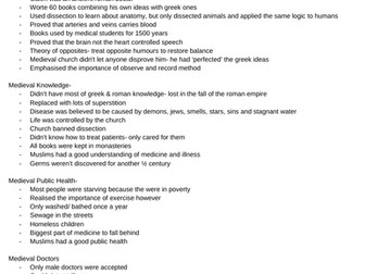 AQA GCSE History- Britain: health and the people