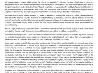 Pride and Prejudice GCSE key quotes and analysis