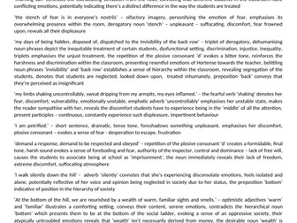 Invisible mass of the back row by Claudette Williams analysis