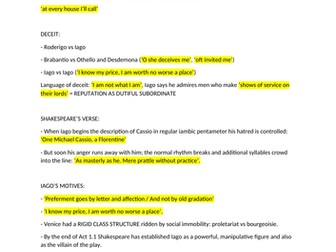 'Othello' Summary and Analysis Scene by Scene Including Key Quotes