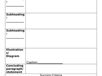 Writing Planning Sheet Bundle for KS2 by sh2810 | Teaching Resources