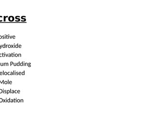 AQA Combined Science / Trilogy Chemistry Paper 1 Crossword - Higher (with answers)
