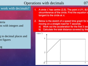Decimals and rounding EDEXCEL MATHS