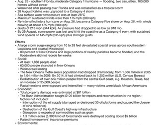 Hurricane Katrina case study