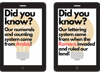 MFL facts to display around room