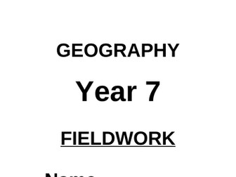 geography fieldwork project KS3 KS4 school grounds human physical data cxollection