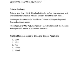 Year 7 - The Music of China
