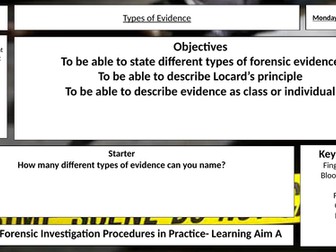 Types of Evidence