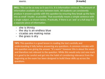 AQA GCSE English Language Paper 1 model answers (November 2017)