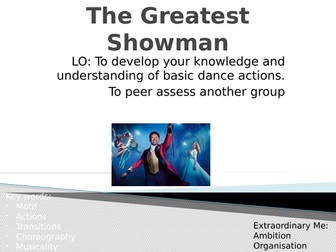 Greatest Showman Dance Scheme of Work - Full Lessons
