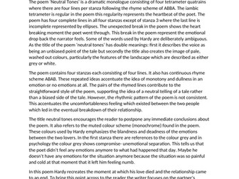 Commentary on Neutral Tones