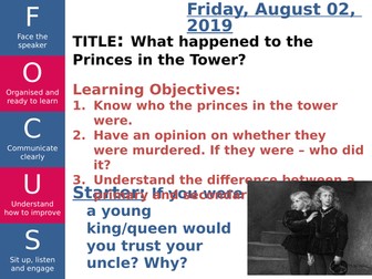 Princes in the Tower Powerpoint.