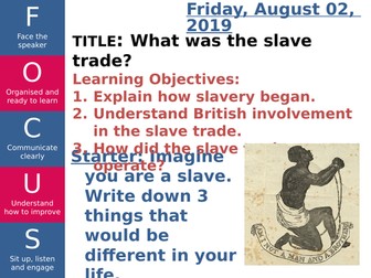 Slave Trade Powerpoint Presentation.