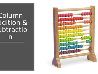 Column Addition and Subtraction, PowerPoint and worksheets