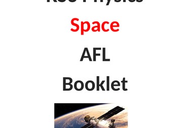 KS3 Space AFL booklet with mark scheme