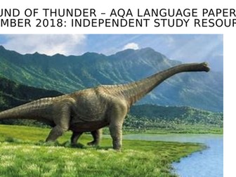 AQA Language Paper 1 - 'A Sound of Thunder' by Raymond Bradbury (Nov 2018 exam)