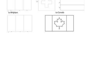 Flags of 5 French-Speaking Countries