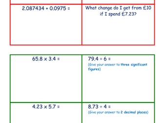 Revision Arithmetic Mixed Questions
