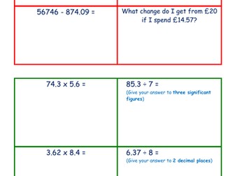 Revision Arithmetic Mixed Questions 2